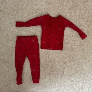 Toddler Red Brannan Bear Heart Pajamas